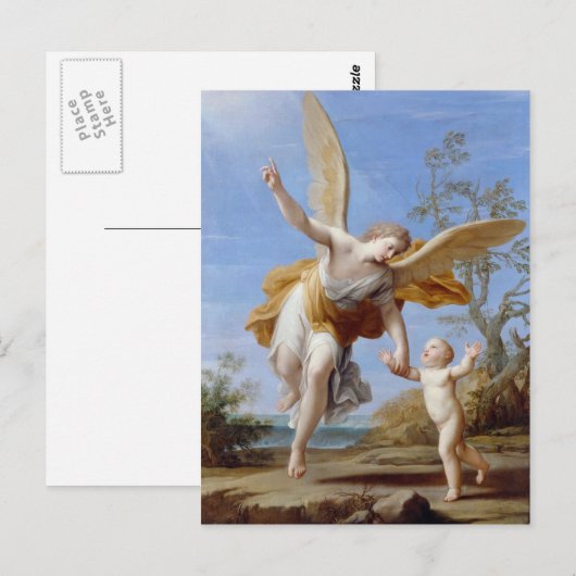 briefkaart "The Guardian Angel" (Voorkant / Achterkant)