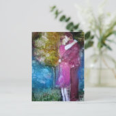 briefkaart "The Kiss" (Staand voorkant)