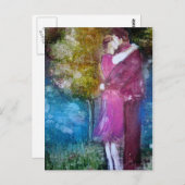 briefkaart "The Kiss" (Voorkant / Achterkant)