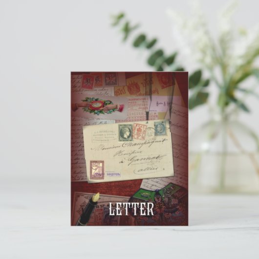 briefkaart "The Letter" Limmand (Staand voorkant)