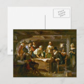 Briefkaart The Mayflower Compact Ferris 1620  (Voorkant / Achterkant)