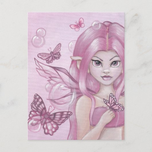 briefkaart "The Peony Fairy" (Voorkant)