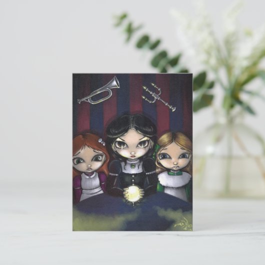 briefkaart "The Seance" (Staand voorkant)