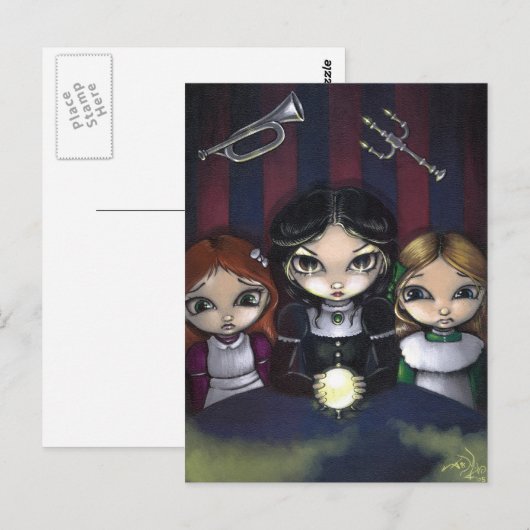 briefkaart "The Seance" (Voorkant / Achterkant)