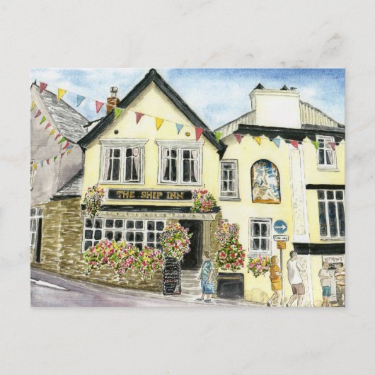 briefkaart "The Ship Inn (Fowey)" (Voorkant)