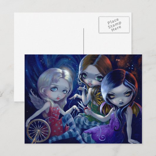 briefkaart "The Three Fates" (Voorkant / Achterkant)
