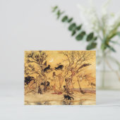 Briefkaart: The Witches Sabbath - Halloween Art Briefkaart (Staand voorkant)