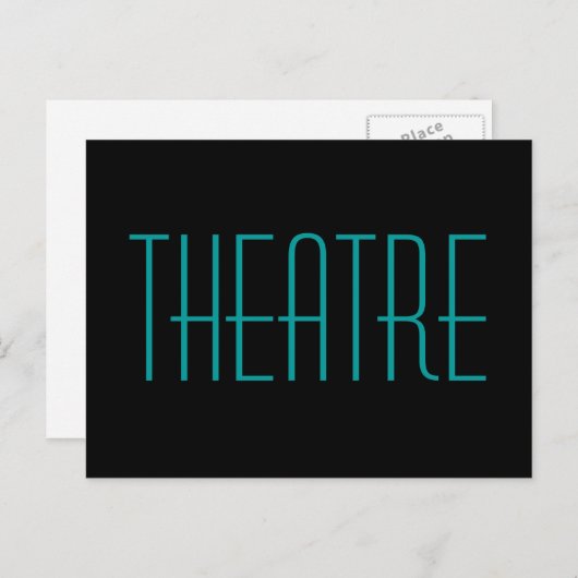 Briefkaart theater (Voorkant / Achterkant)