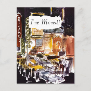 Briefkaart Theater district NYC Ik heb PC verplaat