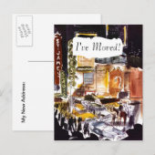 Briefkaart Theatre district NYC Ik ben verhuisd PC (Voorkant / Achterkant)