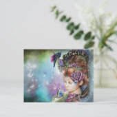 Briefkaart thee&periwinkle (Staand voorkant)