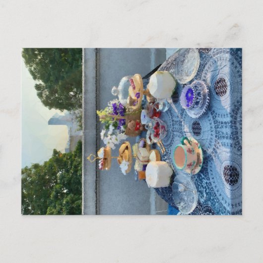 briefkaart theepartij (Voorkant)