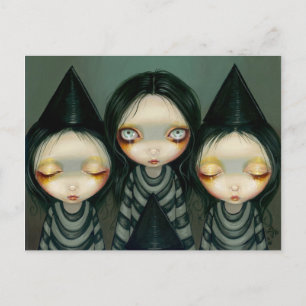 briefkaart "Three Witchy Sisters"