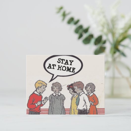 Briefkaart thuis (Staand voorkant)