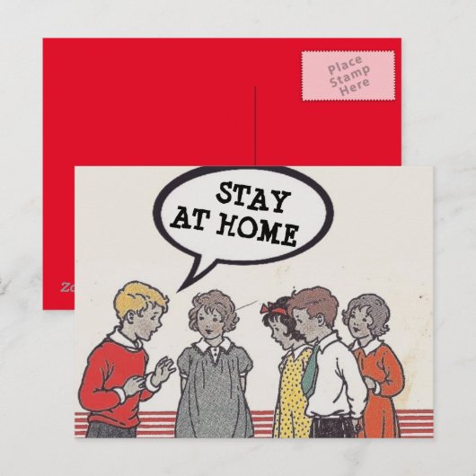 Briefkaart thuis (Voorkant / Achterkant)