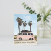 Briefkaart - Thuis is waar je het parkeert (Staand voorkant)