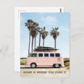 Briefkaart - Thuis is waar je het parkeert (Voorkant / Achterkant)