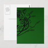 Briefkaart Tiger Face (Voorkant / Achterkant)
