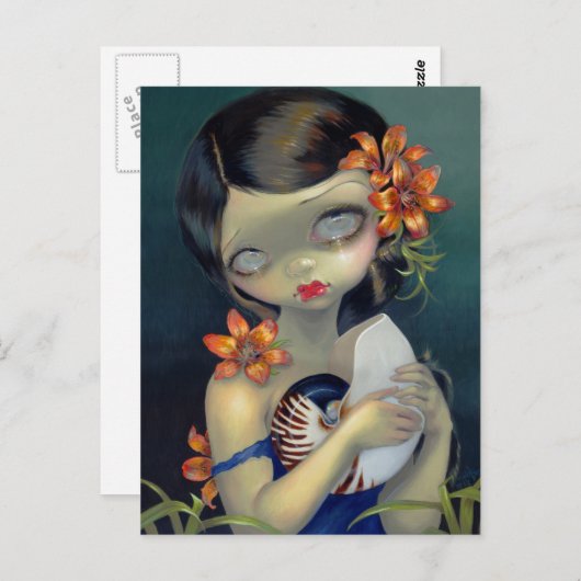 briefkaart "Tiger Lily, Tiger Nautilus" (Voorkant / Achterkant)