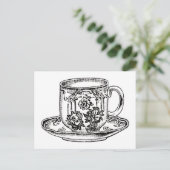 Briefkaart - Tijd voor thee (Staand voorkant)