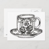 Briefkaart - Tijd voor thee (Voorkant / Achterkant)