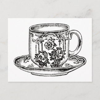 Briefkaart - Tijd voor thee