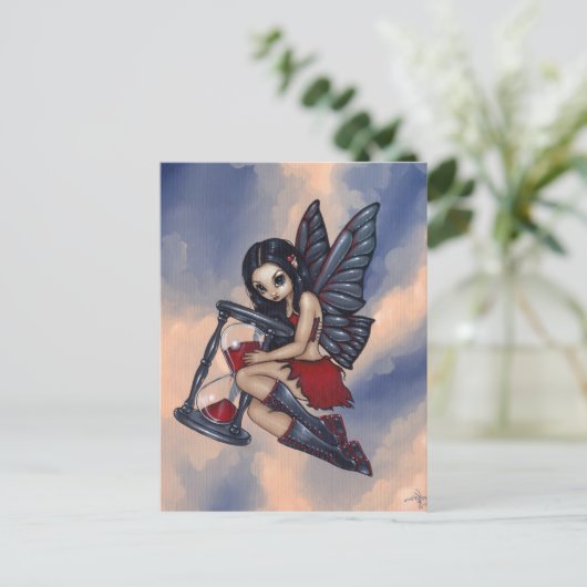 briefkaart "Time Flies" (Staand voorkant)