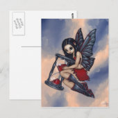 briefkaart "Time Flies" (Voorkant / Achterkant)