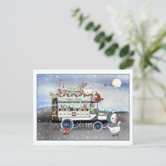 Briefkaart Tinsel Tours (Staand voorkant)