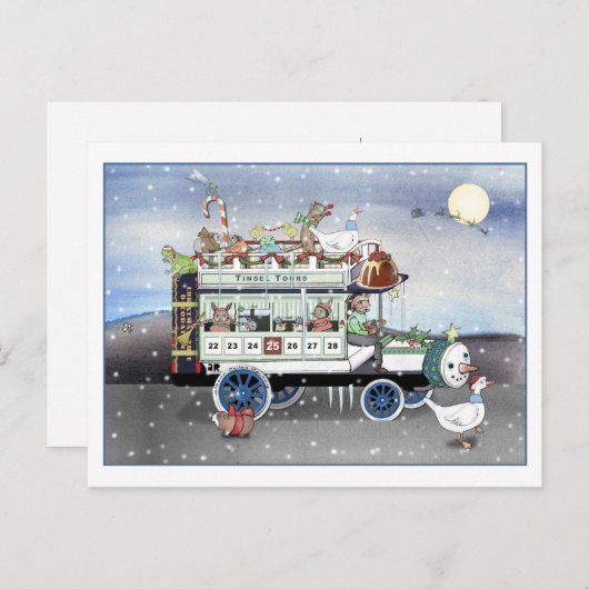 Briefkaart Tinsel Tours (Voorkant / Achterkant)