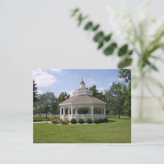Briefkaart - Tipton Indiana Gazebo (Staand voorkant)