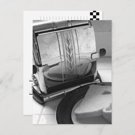 Briefkaart  toaster Recipe Card (Voorkant / Achterkant)