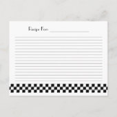 Briefkaart  toaster Recipe Card (Achterkant)