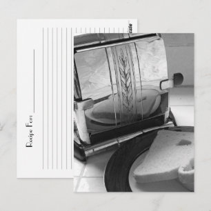 Briefkaart  toaster Recipe Card
