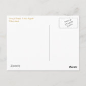 Briefkaart Tokio (Achterkant)