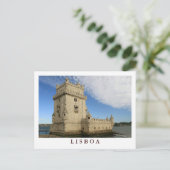 briefkaart "Torre de Belem, Lisboa" (Staand voorkant)