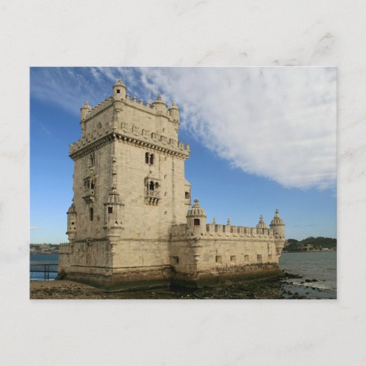 briefkaart "Torre de Belem, Lisboa" (Voorkant)