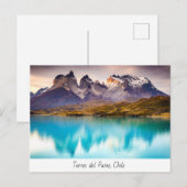 Briefkaart Torres del Paine, Patagonië (Voorkant / Achterkant)