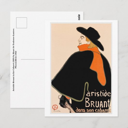 Briefkaart Toulouse-Lautrec (Voorkant / Achterkant)