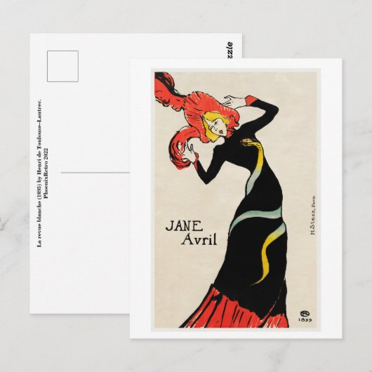 Briefkaart Toulouse-Lautrec (Voorkant / Achterkant)