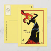 Briefkaart: Toulouse Lautrec - Jane Avril Briefkaart (Voorkant / Achterkant)