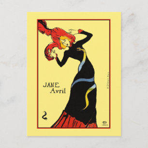 Briefkaart: Toulouse Lautrec - Jane Avril Briefkaart