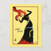 Briefkaart: Toulouse Lautrec - Jane Avril Briefkaart (Voorkant)