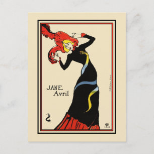 Briefkaart: Toulouse Lautrec - Jane Avril Briefkaart