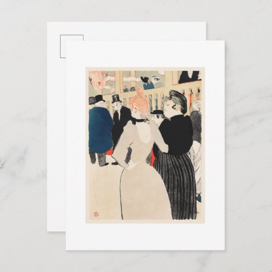 BRIEFKAART : TOULOUSE - LAUTREC : LA GOULUE (Voorkant / Achterkant)