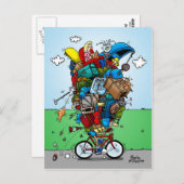 Briefkaart Touring Bike (Voorkant / Achterkant)