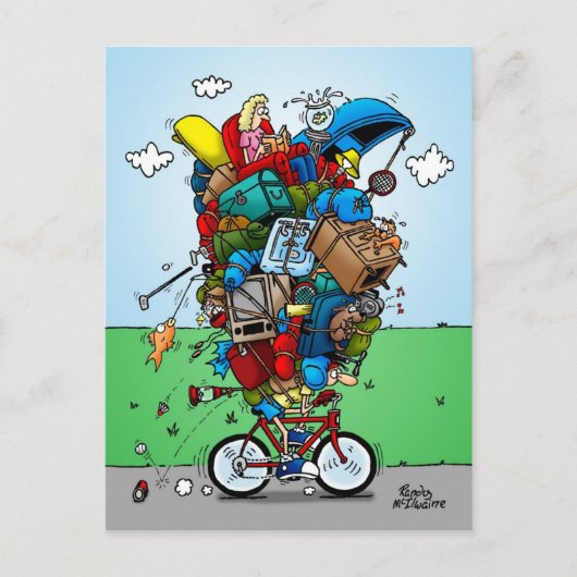 Briefkaart Touring Bike (Voorkant)