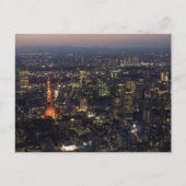 Briefkaart Tower in Tokio, Japan (Voorkant)