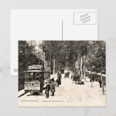 briefkaart, tram in Fontainbleau Briefkaart (Voorkant / Achterkant)