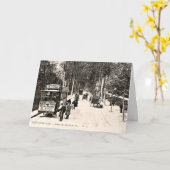 briefkaart, tram in Fontainbleau Kaart (Gele Bloem)